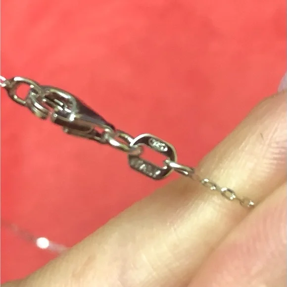 Haltoms Diamond letter C 925 sterling necklace - Picture 2 of 3